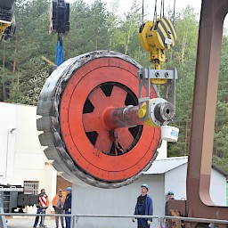 Generální oprava kompletního turbosoustrojí vodní elektrárny Hněvkovice