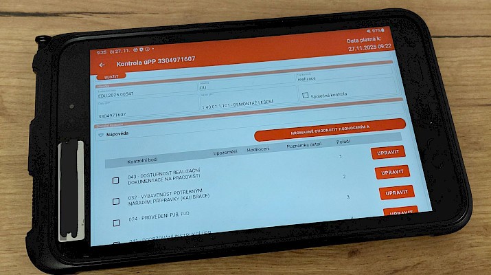Modernizujeme kontroly na pracovištích